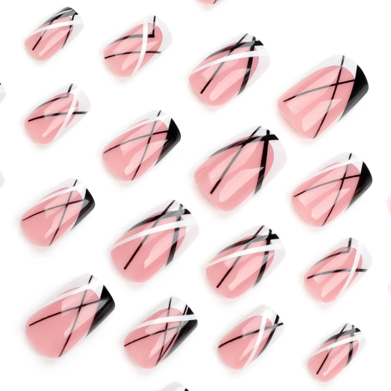 Artful Nail Art with Geometric Accents Stornfield