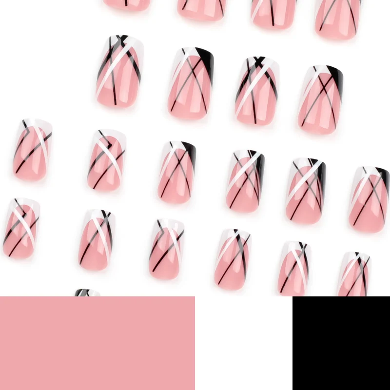 Artful Nail Art with Geometric Accents Stornfield