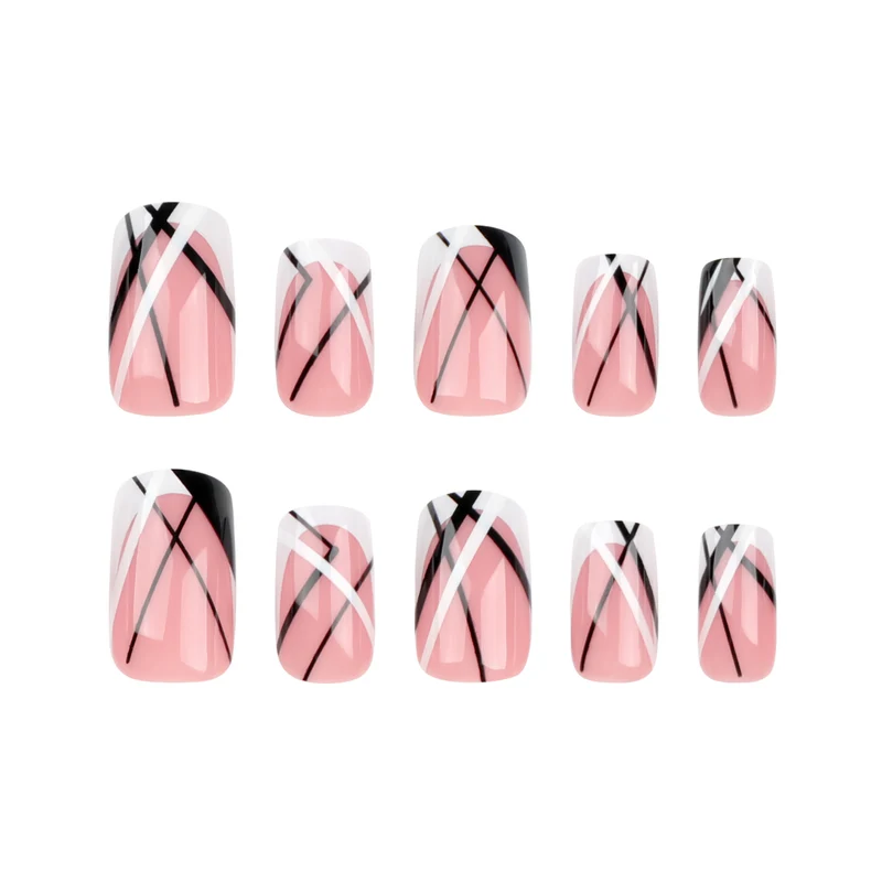 Artful Nail Art with Geometric Accents Stornfield