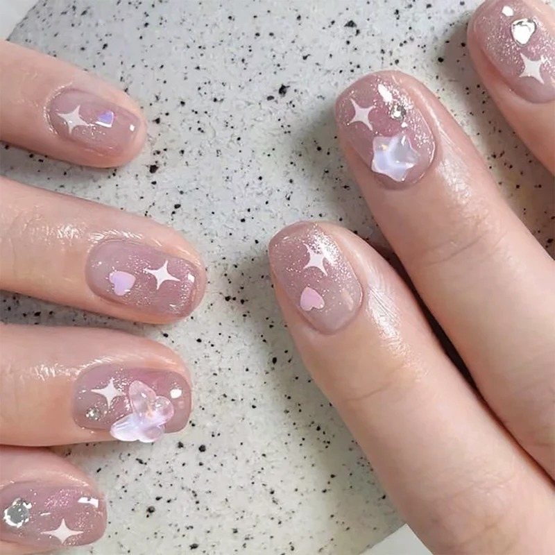 Artful Nail Art with Sparkling Accents Stornfield