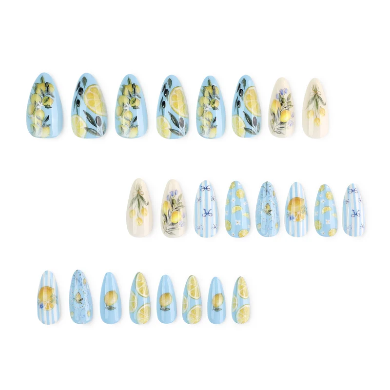 Artful nail art with fruity citrus design Stornfield