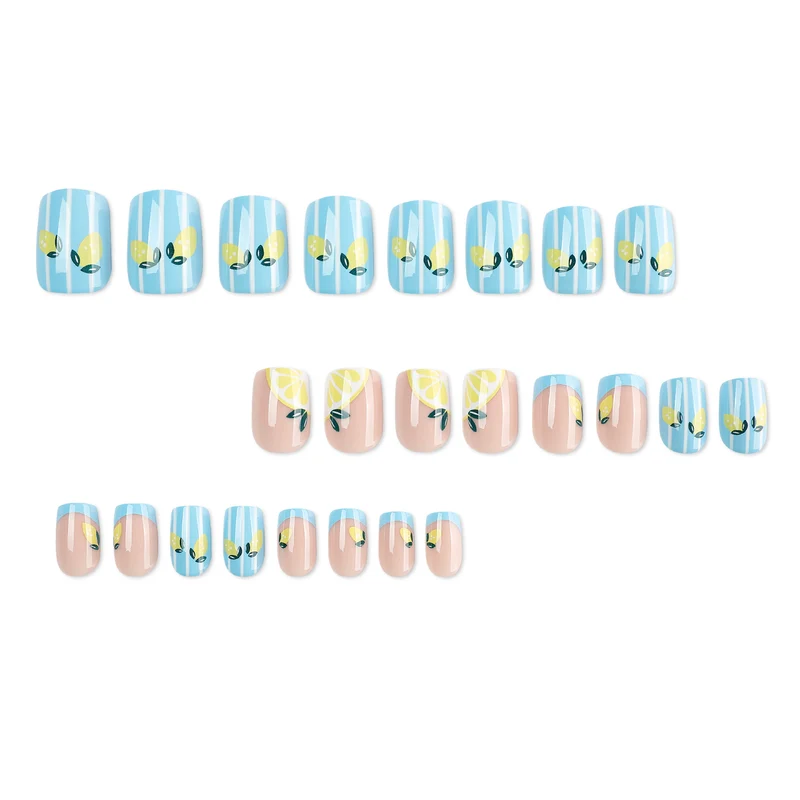 Artful Nail Art with Fruity Lemon Design Stornfield