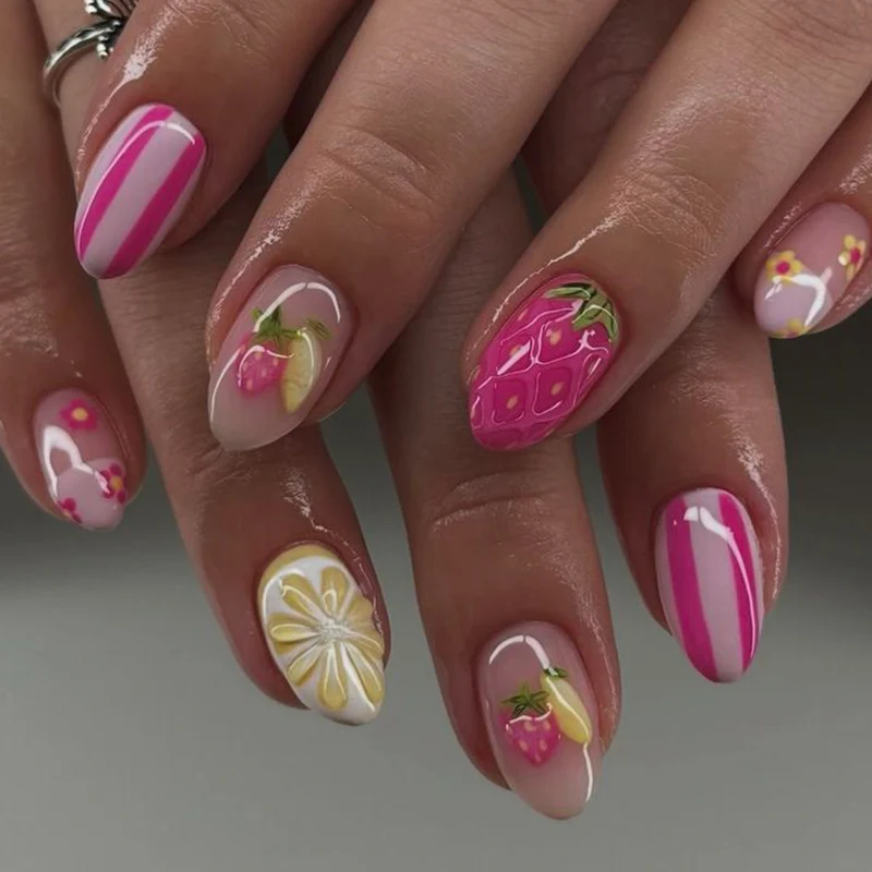 Artful Nail Art with Fruity Design Stornfield