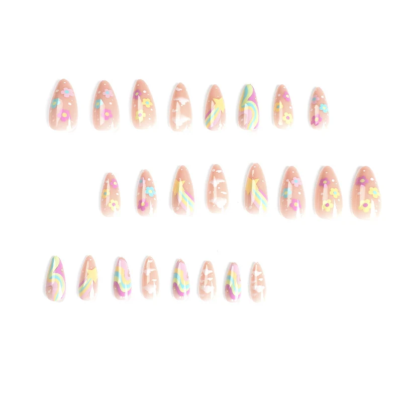 Artful nail art with cheerful designs and colorful accents Stornfield