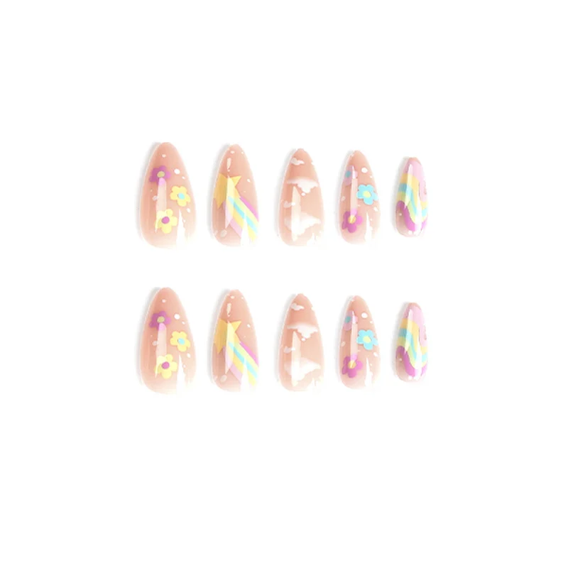 Artful nail art with cheerful designs and colorful accents Stornfield
