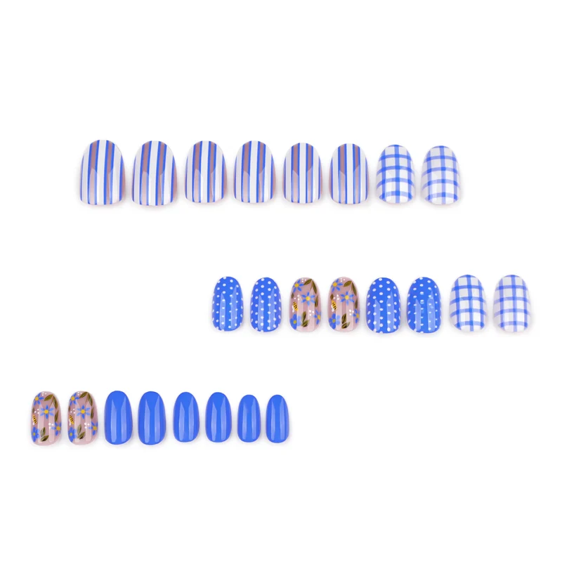 Artful Nail Art with Floral and Geometric Designs Stornfield