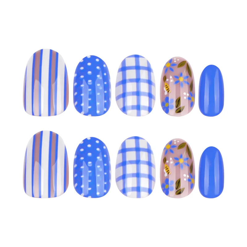Artful Nail Art with Floral and Geometric Designs Stornfield