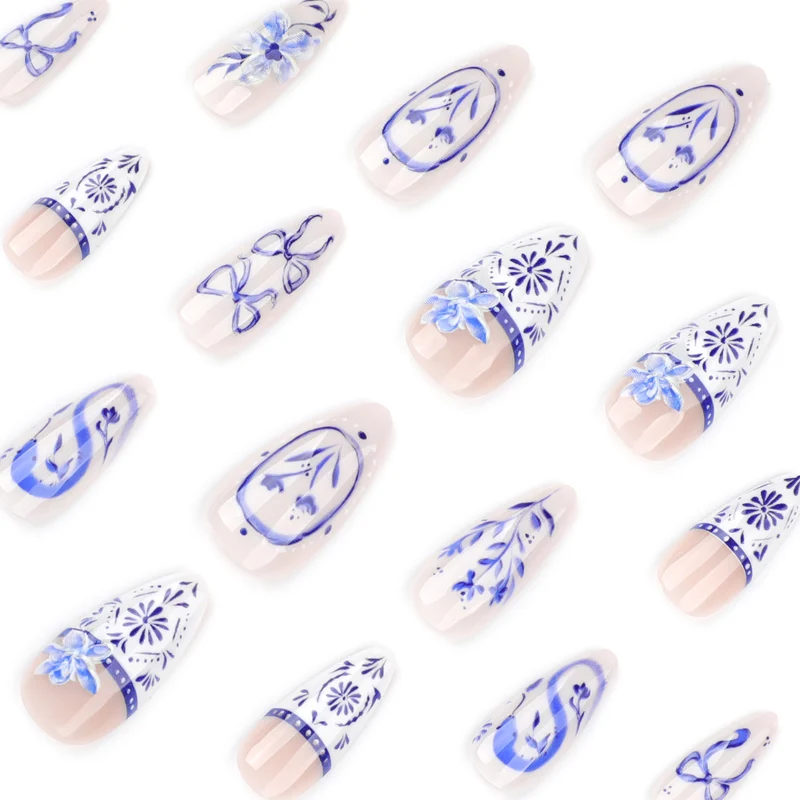Artful nail art with floral and arch embellishments Stornfield