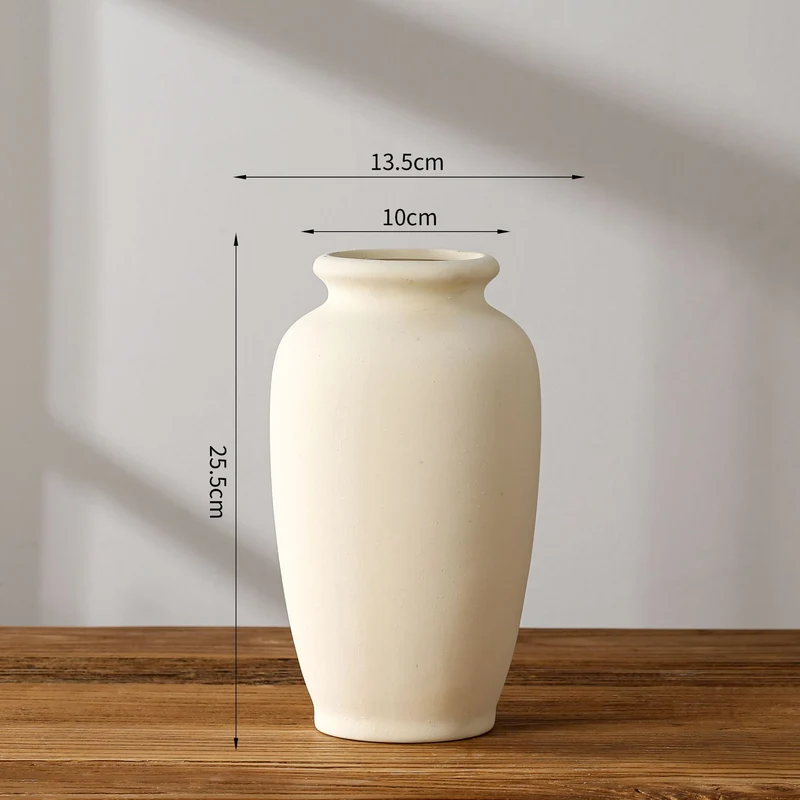 Rustikale Terrakotta Vase Karnz