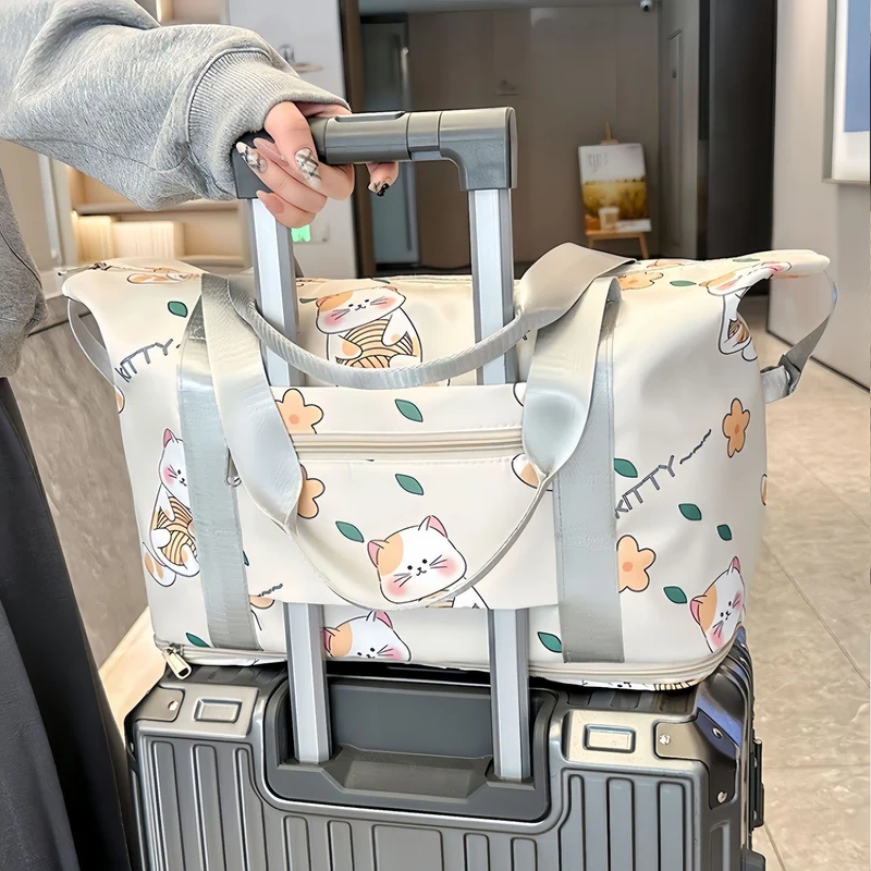 Fun Cat-Themed Travel Duffle Bag Stornfield