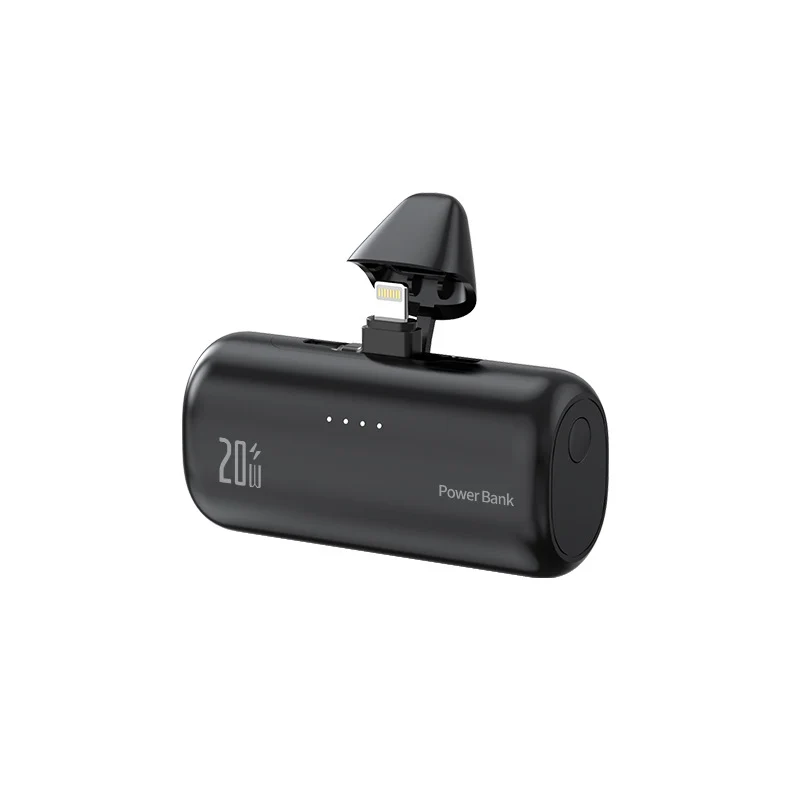 Portable power bank with integrated Lightning connector and quick charge function Stornfield