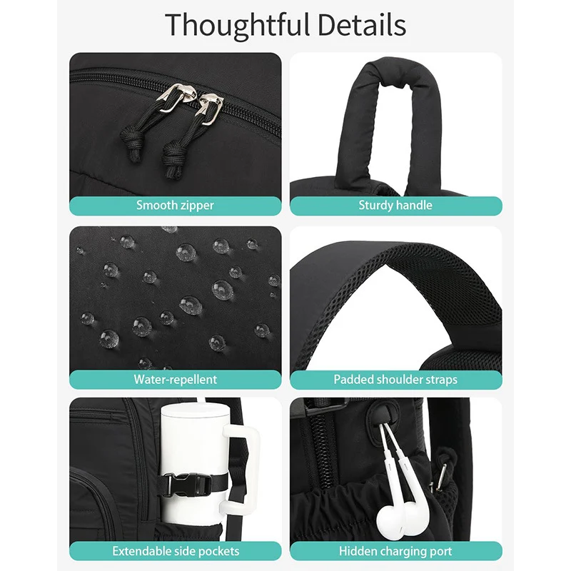 Versatile Travel Backpack with Insulated Drink Holder Stornfield