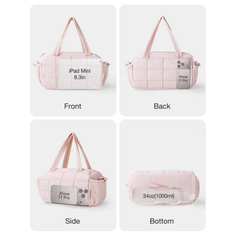 Quilted Shoulder Tote Stornfield