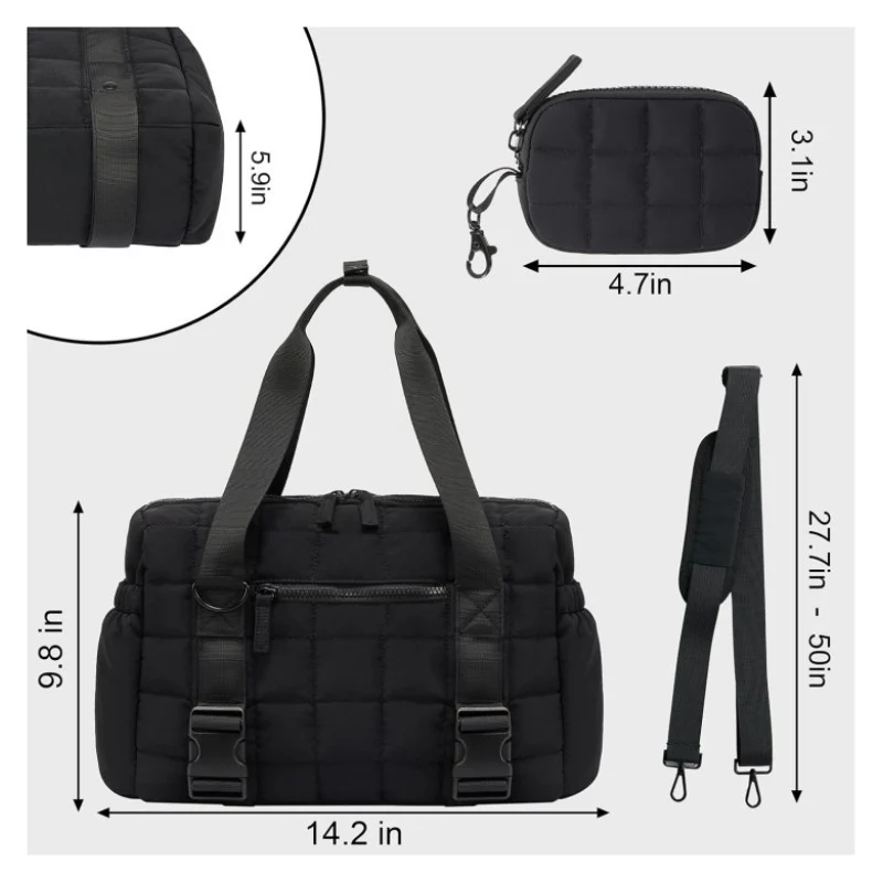 Quilted Multi-Purpose Gym Duffle Bag Stornfield