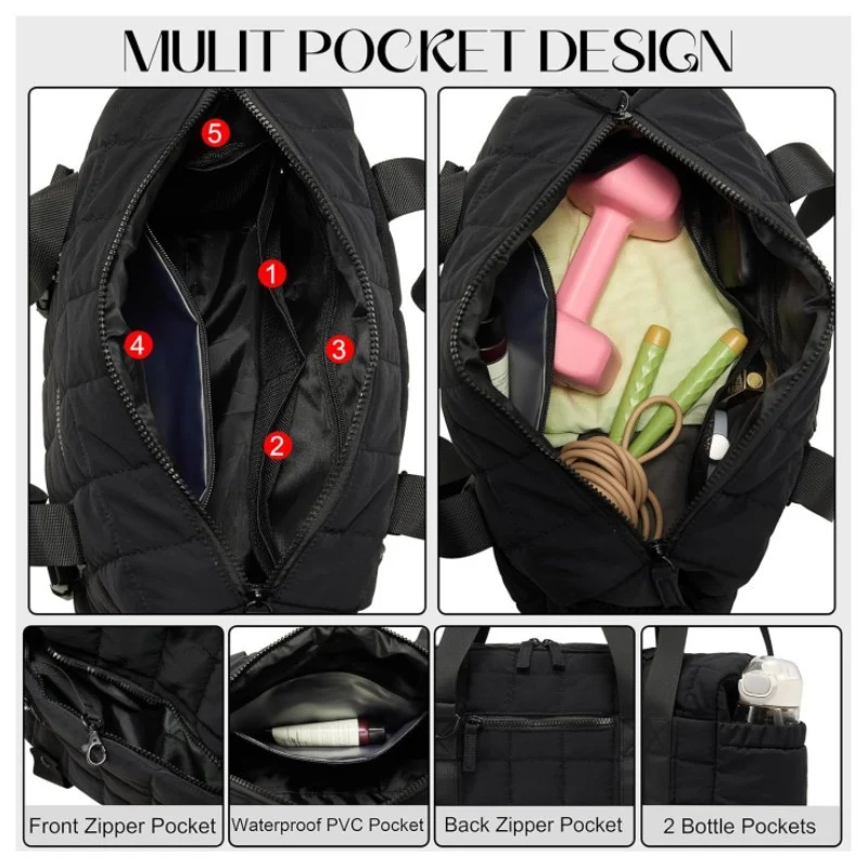 Quilted Multi-Purpose Gym Duffle Bag Stornfield