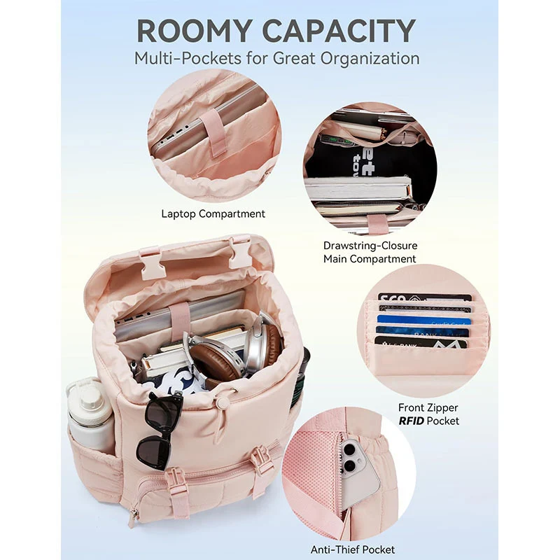 Quilted Multi-Functional Backpack Stornfield