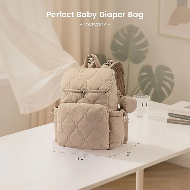 Quilted Multi-Compartment Day Backpack Stornfield