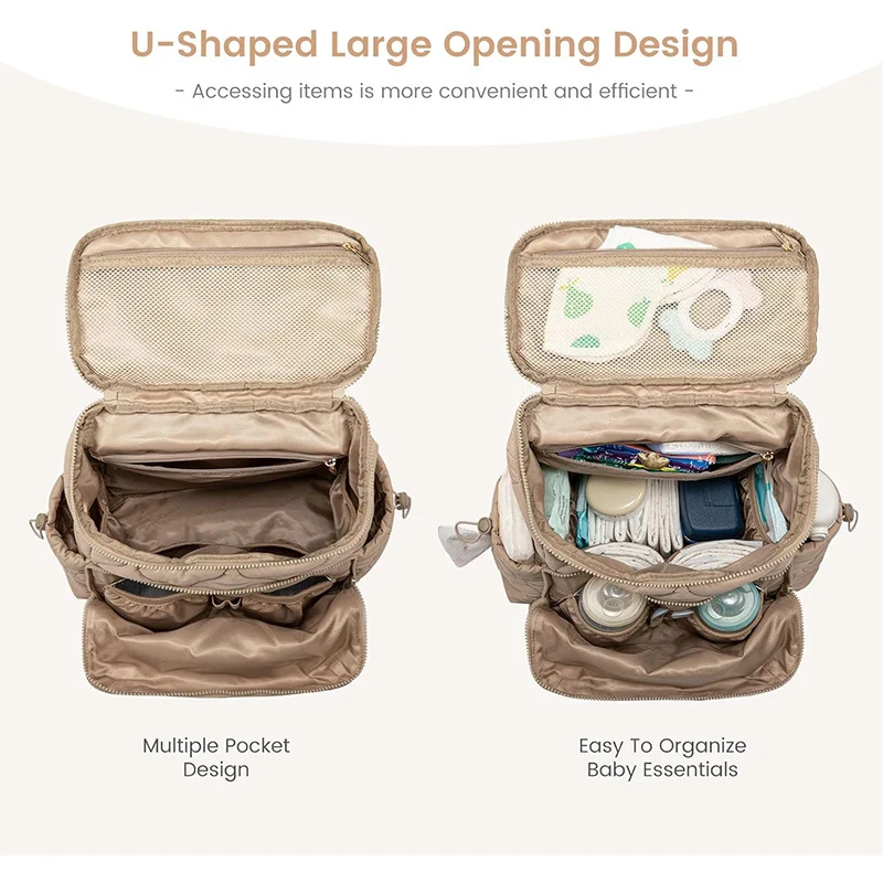 Quilted Multi-Compartment Day Backpack Stornfield