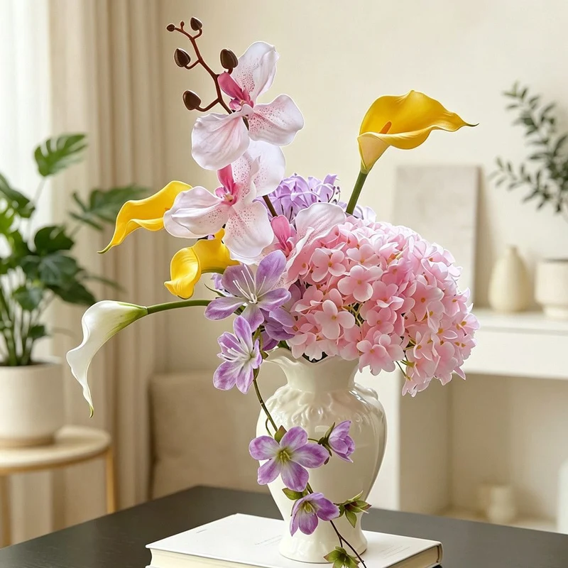 Elegant Mixed Flower Arrangement for Beautiful Interiors