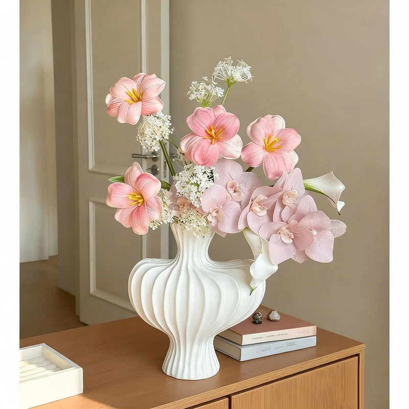 Elegant Floral Vase Arrangement for Interior Styling