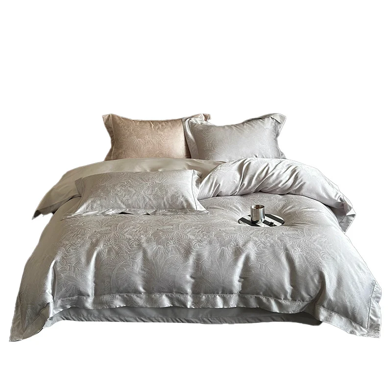 luxuriöse Jacquard-Satin Bettwäsche-Garnitur Karnz