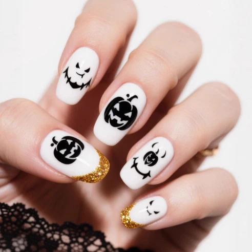 Halloween-Themen Dekorative Nagelverzierungen Karnz