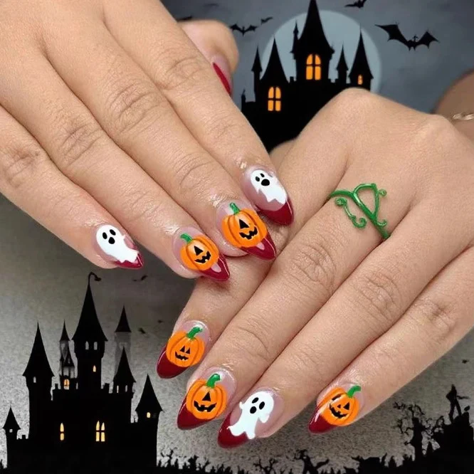 Halloween-Themen Künstlerische Nagelverbesserungen Karnz
