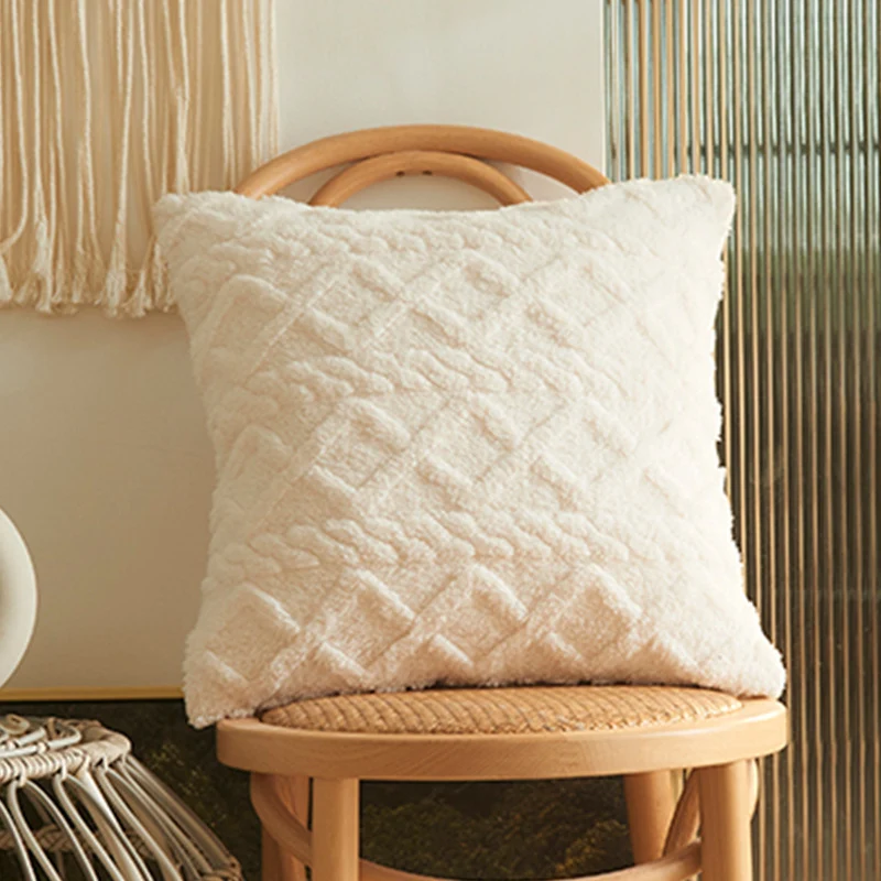 Square plush cushion cover Stornfield