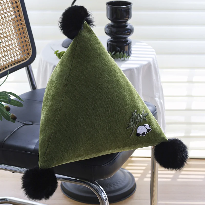 Square velvet cushion cover with fine herringbone texture and concealed zipper pass Stornfield