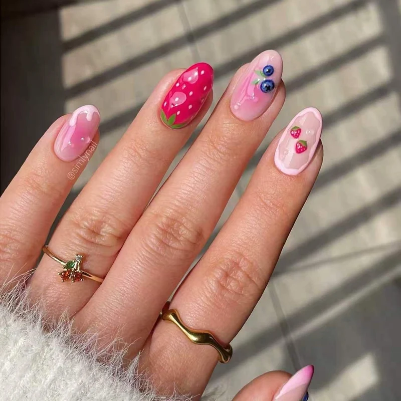 Artistic Fruit-Inspired Nail Art Stornfield