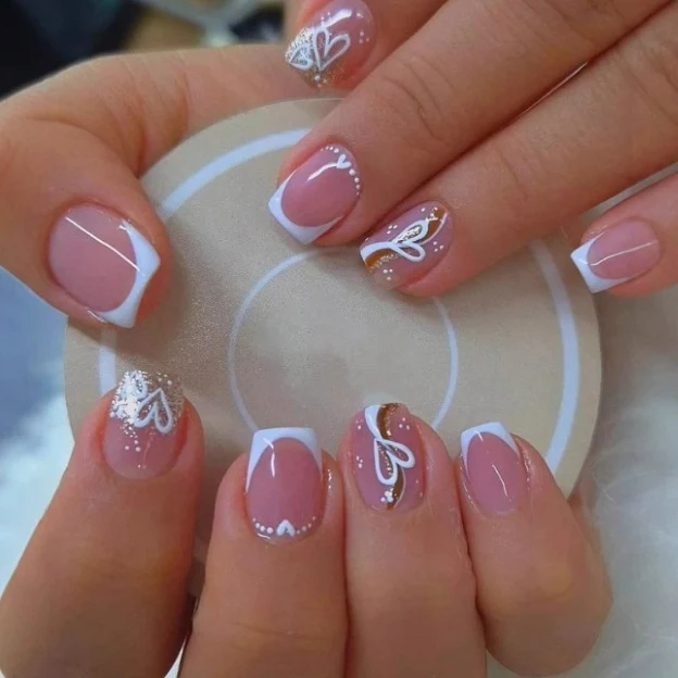 Artistic French Tip Nail Art Stornfield