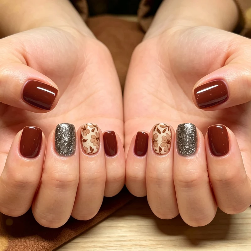 Artistic Floral Nail Design Stornfield