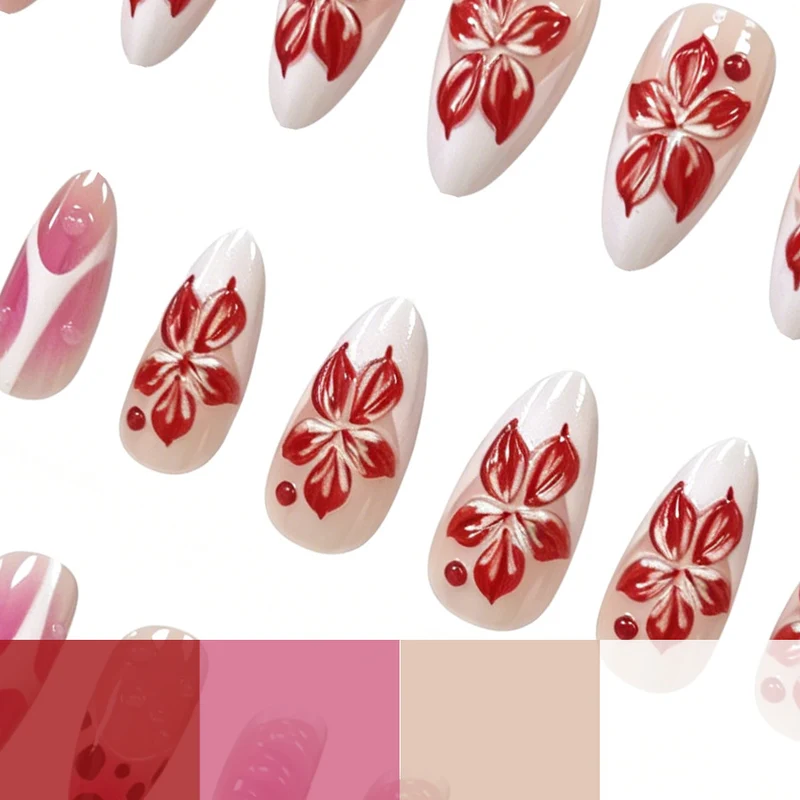 Artistic Floral Nail Art Enhancements Stornfield 1789915352