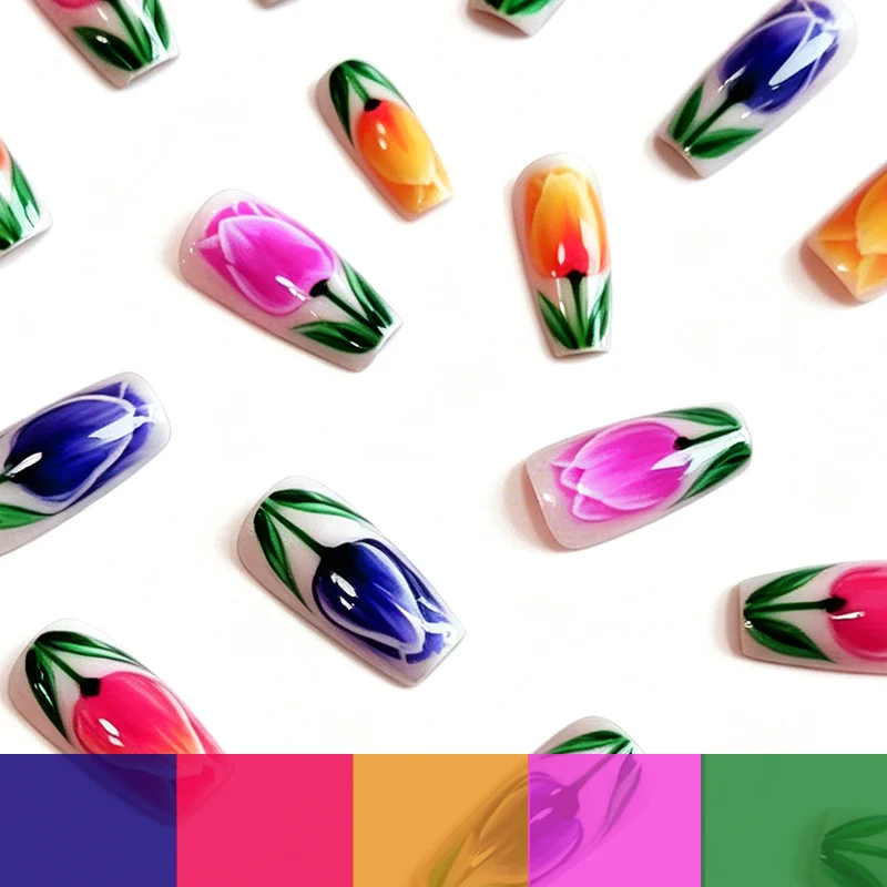 Artistic Floral Nail Art Stornfield
