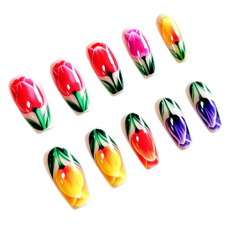 Artistic Floral Nail Art Stornfield