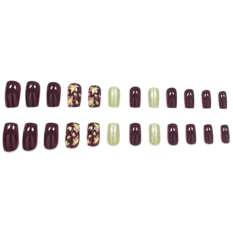 Artistic Fall-Themed Nail Art Enhancements Stornfield