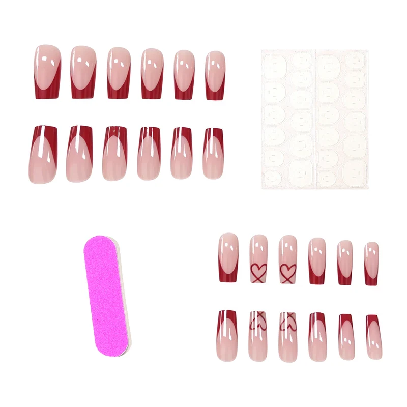 Artistic Decorative Press-On Nail Set Stornfield