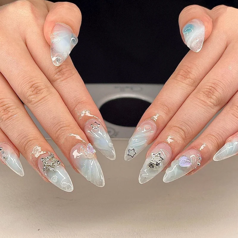 Artistic Decorative Acrylic Nail Enhancements Stornfield