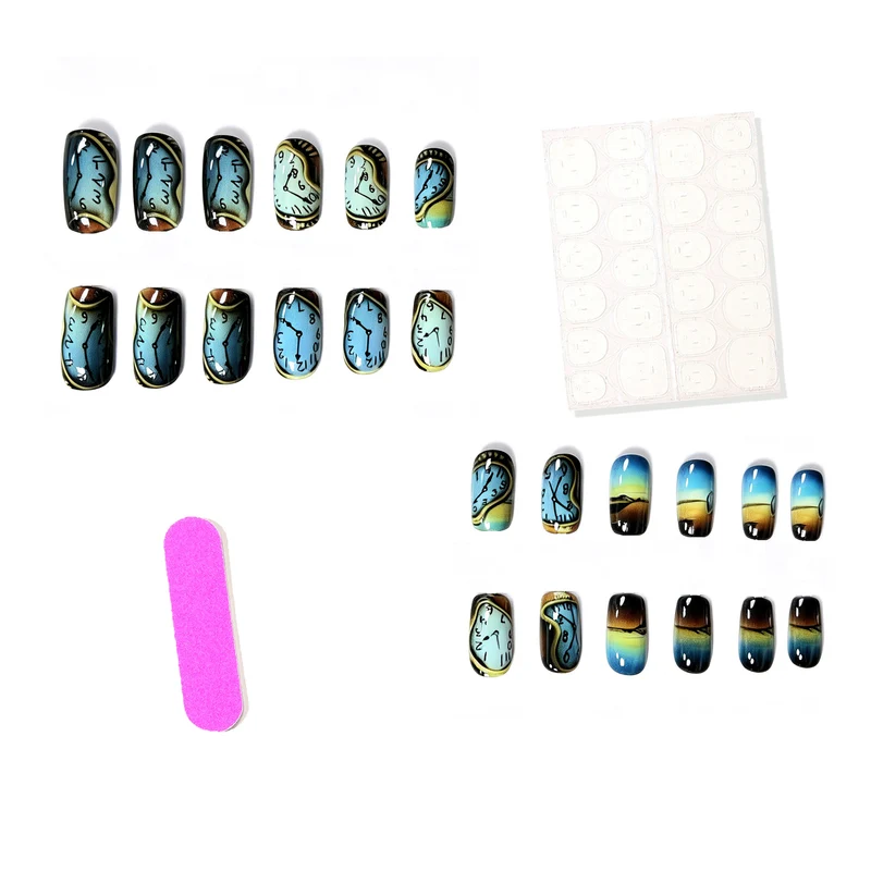 Artistic Clock Design Nail Art Stornfield