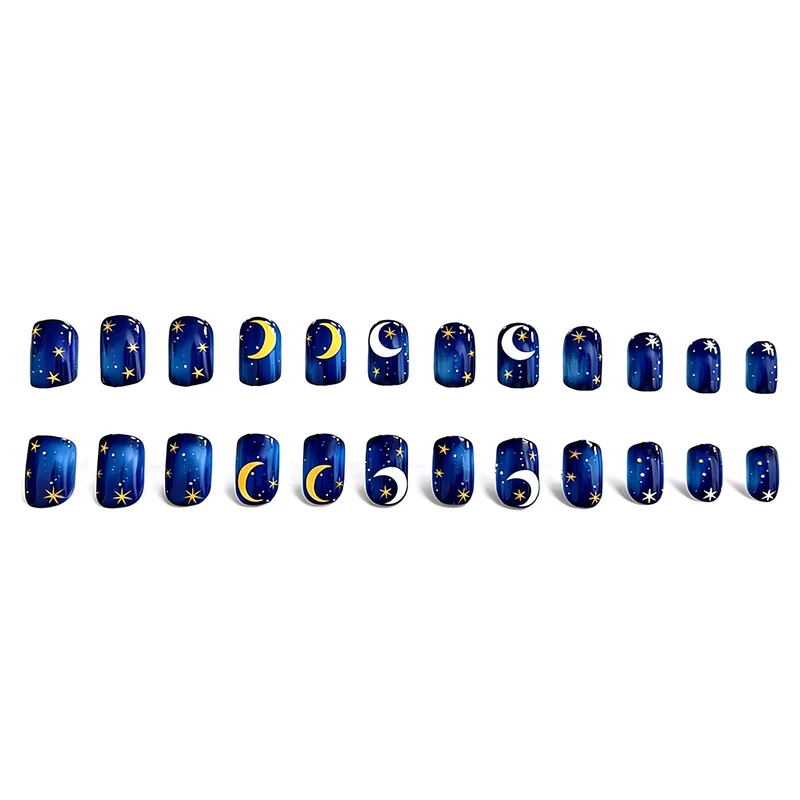 Artistic Celestial Nail Art Enhancements Stornfield