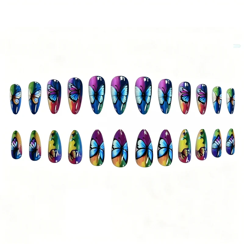 Artistic Butterfly Nail Art Enhancements Stornfield