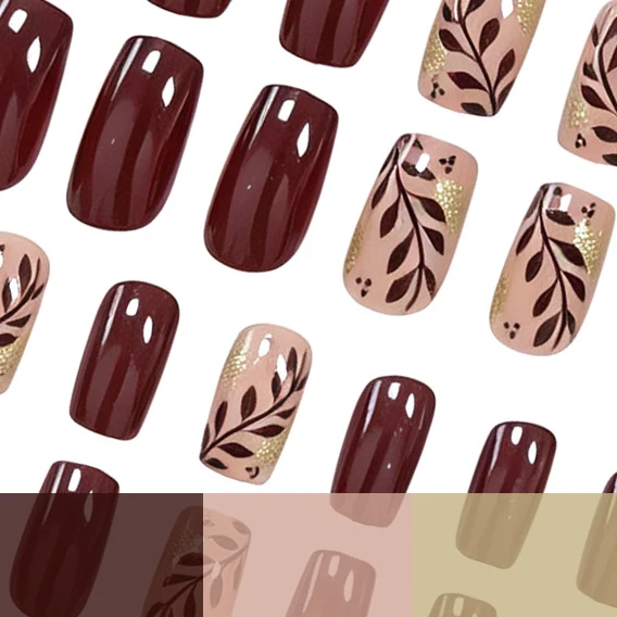 Artistic Autumn-Inspired Nail Art Stornfield