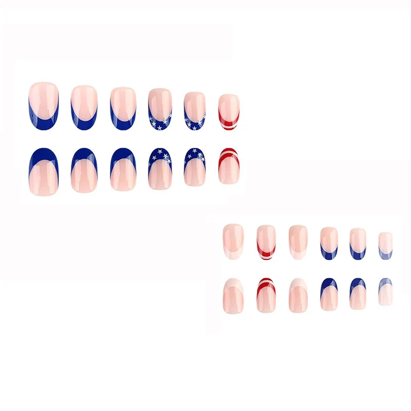 Artistic American Flag Nail Art Stornfield