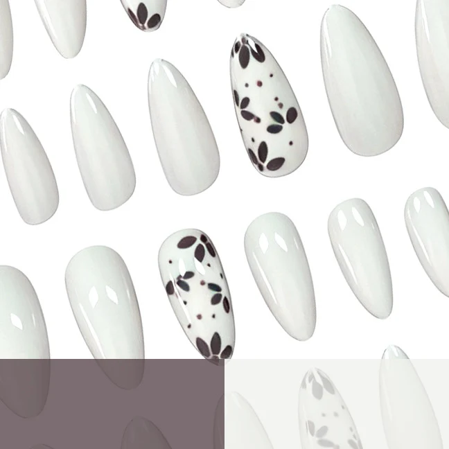 Artistic Almond-Shaped Nail Art Enhancements Stornfield
