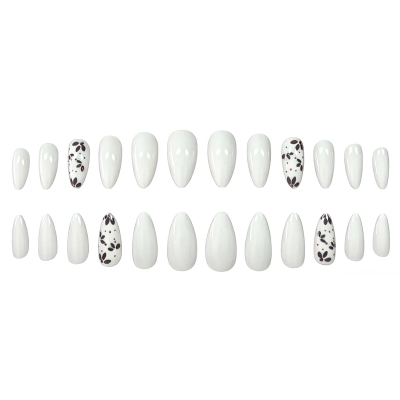 Artistic Almond-Shaped Nail Art Enhancements Stornfield