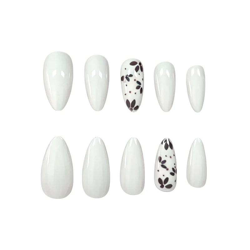 Artistic Almond-Shaped Nail Art Enhancements Stornfield