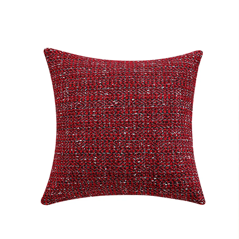Square Boucle Tweed Cushion Cover with Structured Fabric Look and Hidden Zipper Stornfield