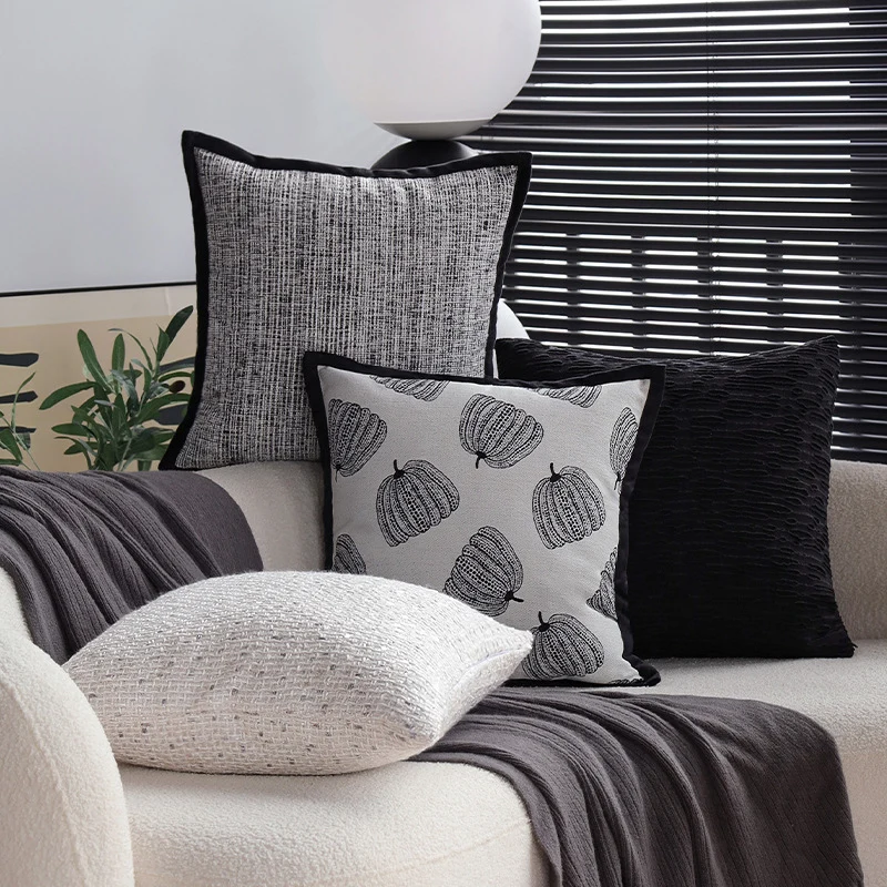 Macrame Cushion Cover with Hand-Knotted Fringe Edge Stornfield