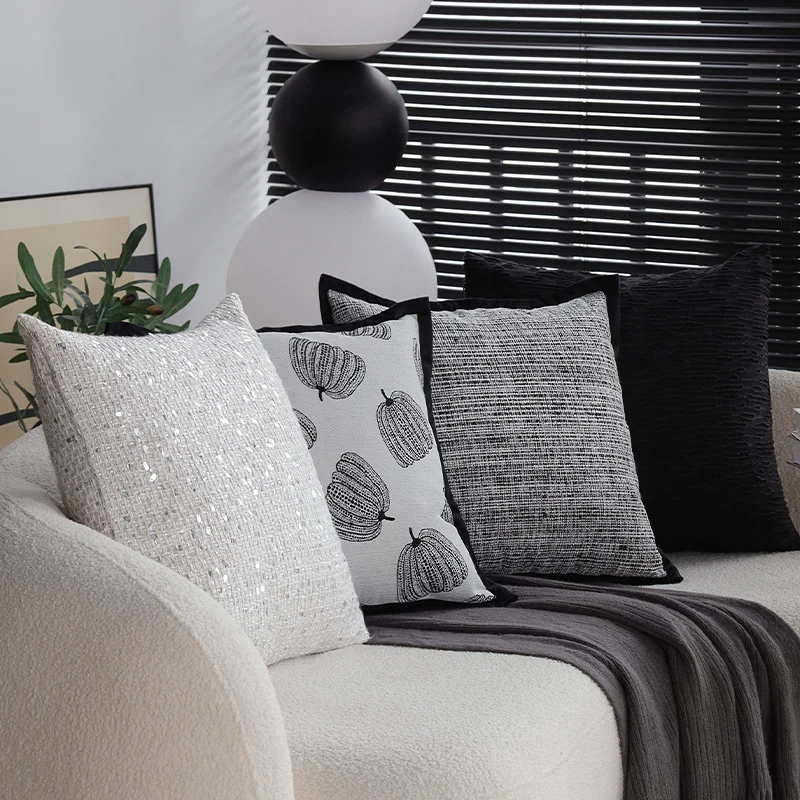 Macrame Cushion Cover with Hand-Knotted Fringe Edge Stornfield