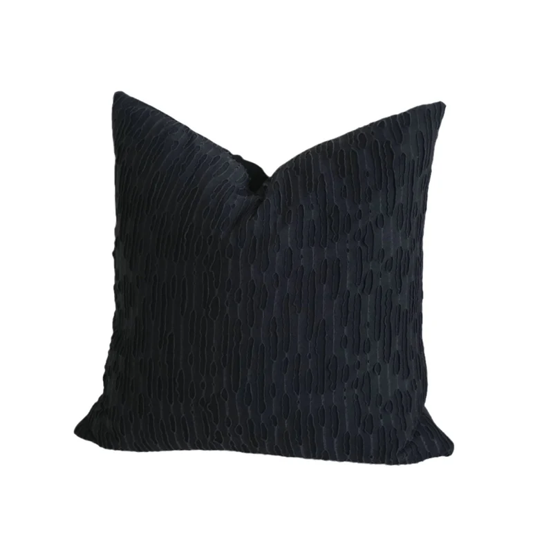 Macrame Cushion Cover with Hand-Knotted Fringe Edge Stornfield